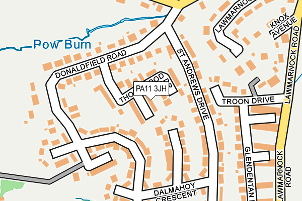 PA11 3JH map - OS OpenMap – Local (Ordnance Survey)