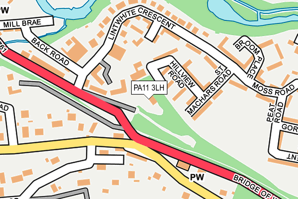 PA11 3LH map - OS OpenMap – Local (Ordnance Survey)