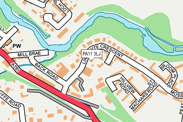 PA11 3LJ map - OS OpenMap – Local (Ordnance Survey)