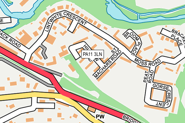 PA11 3LN map - OS OpenMap – Local (Ordnance Survey)
