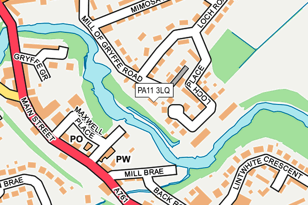 PA11 3LQ map - OS OpenMap – Local (Ordnance Survey)