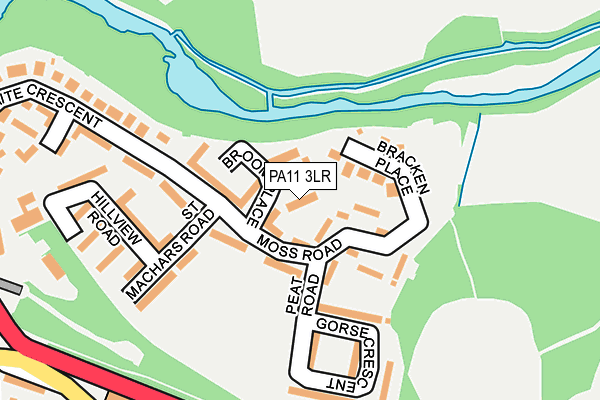 PA11 3LR map - OS OpenMap – Local (Ordnance Survey)