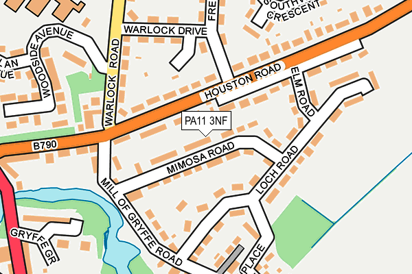 PA11 3NF map - OS OpenMap – Local (Ordnance Survey)