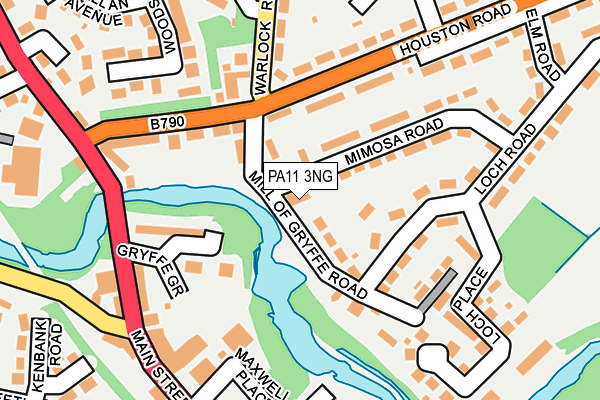 PA11 3NG map - OS OpenMap – Local (Ordnance Survey)