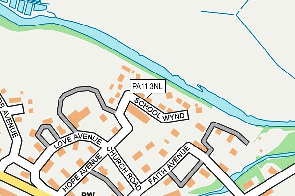 PA11 3NL map - OS OpenMap – Local (Ordnance Survey)