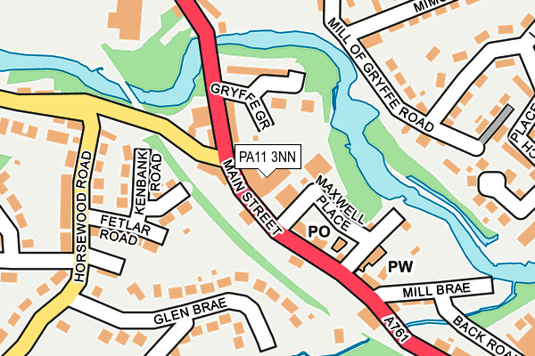 PA11 3NN map - OS OpenMap – Local (Ordnance Survey)