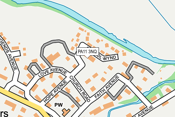 PA11 3NQ map - OS OpenMap – Local (Ordnance Survey)