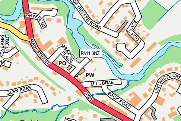 PA11 3NZ map - OS OpenMap – Local (Ordnance Survey)