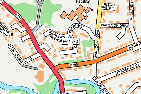 PA11 3PQ map - OS OpenMap – Local (Ordnance Survey)