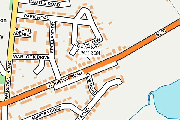 PA11 3QN map - OS OpenMap – Local (Ordnance Survey)