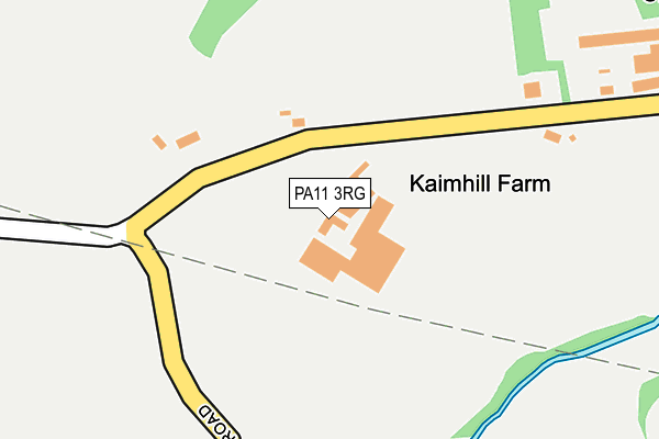 PA11 3RG map - OS OpenMap – Local (Ordnance Survey)