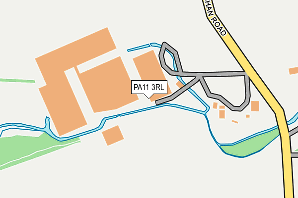 PA11 3RL map - OS OpenMap – Local (Ordnance Survey)
