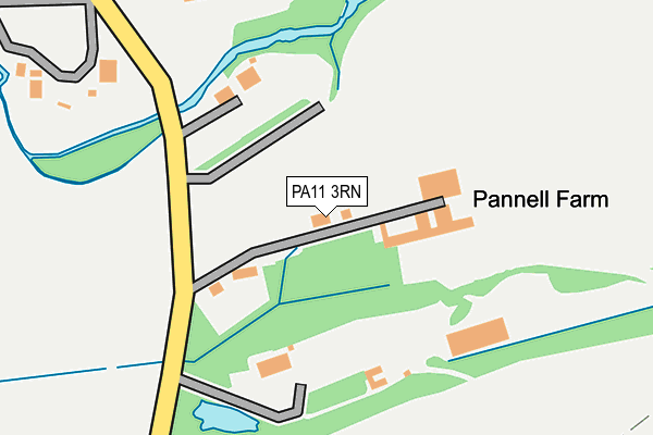 PA11 3RN map - OS OpenMap – Local (Ordnance Survey)