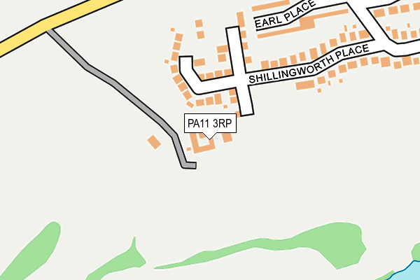 PA11 3RP map - OS OpenMap – Local (Ordnance Survey)