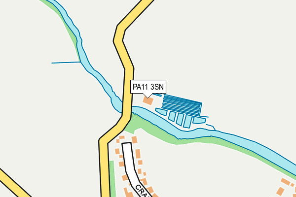 PA11 3SN map - OS OpenMap – Local (Ordnance Survey)