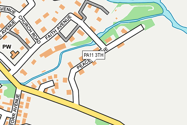PA11 3TH map - OS OpenMap – Local (Ordnance Survey)
