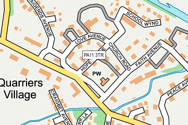 PA11 3TR map - OS OpenMap – Local (Ordnance Survey)
