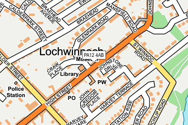 PA12 4AB map - OS OpenMap – Local (Ordnance Survey)