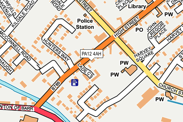 PA12 4AH map - OS OpenMap – Local (Ordnance Survey)