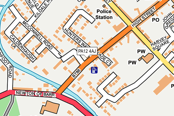 PA12 4AJ map - OS OpenMap – Local (Ordnance Survey)