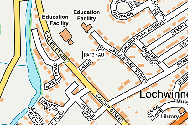PA12 4AU map - OS OpenMap – Local (Ordnance Survey)