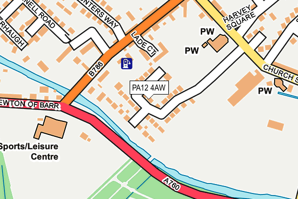 PA12 4AW map - OS OpenMap – Local (Ordnance Survey)
