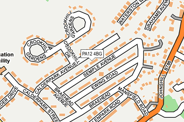 PA12 4BG map - OS OpenMap – Local (Ordnance Survey)