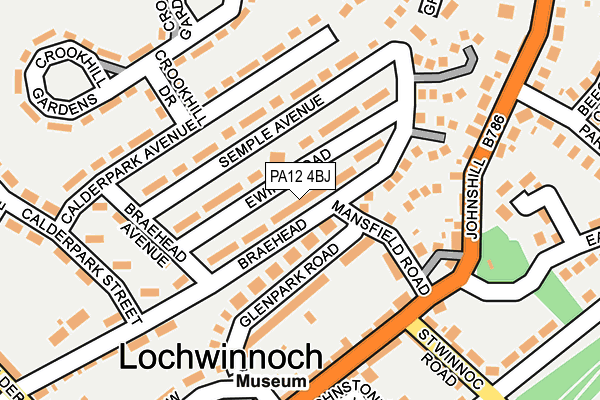 PA12 4BJ map - OS OpenMap – Local (Ordnance Survey)