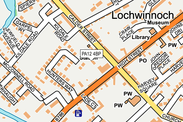 PA12 4BP map - OS OpenMap – Local (Ordnance Survey)