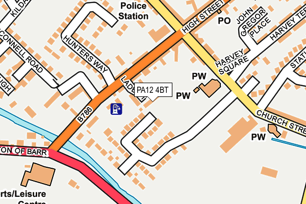 PA12 4BT map - OS OpenMap – Local (Ordnance Survey)