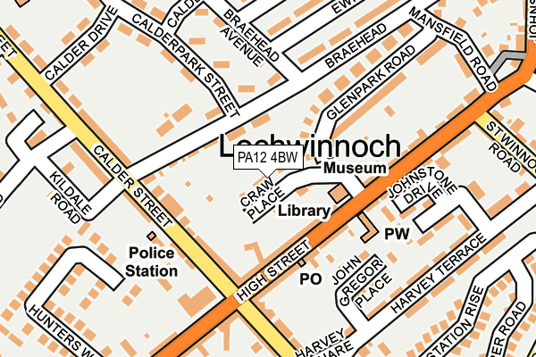 PA12 4BW map - OS OpenMap – Local (Ordnance Survey)