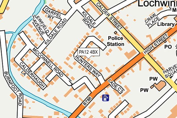 PA12 4BX map - OS OpenMap – Local (Ordnance Survey)
