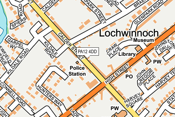 PA12 4DD map - OS OpenMap – Local (Ordnance Survey)