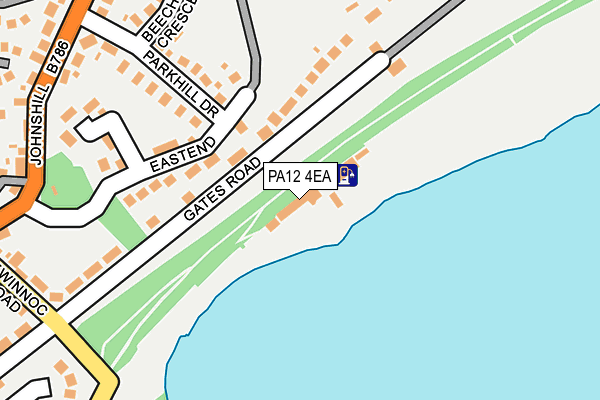 PA12 4EA map - OS OpenMap – Local (Ordnance Survey)