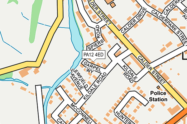 PA12 4ED map - OS OpenMap – Local (Ordnance Survey)