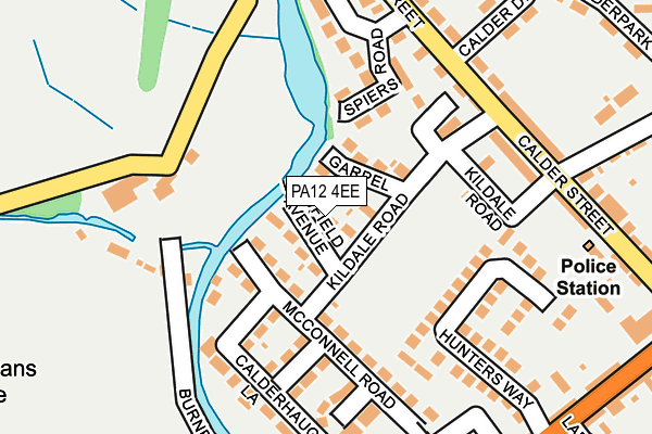 PA12 4EE map - OS OpenMap – Local (Ordnance Survey)