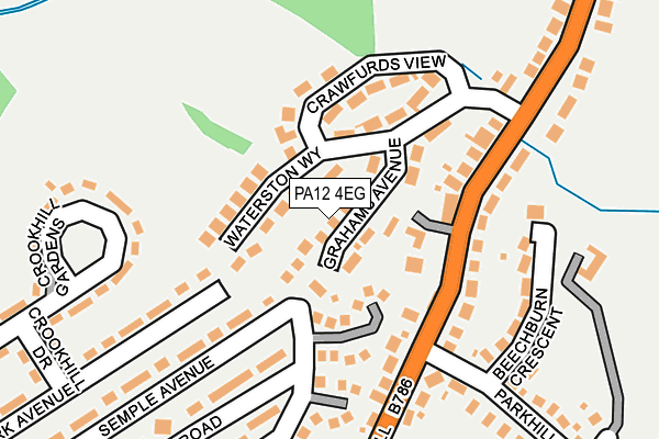 PA12 4EG map - OS OpenMap – Local (Ordnance Survey)