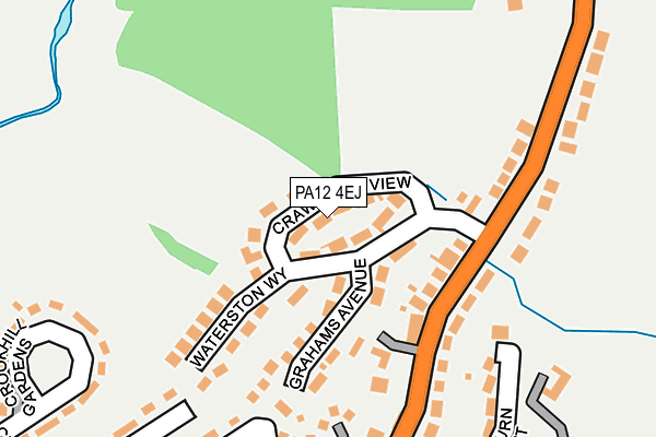 PA12 4EJ map - OS OpenMap – Local (Ordnance Survey)