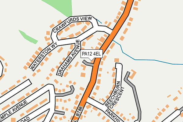 PA12 4EL map - OS OpenMap – Local (Ordnance Survey)
