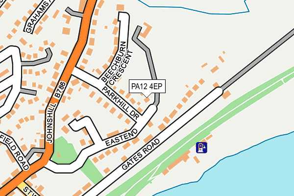 PA12 4EP map - OS OpenMap – Local (Ordnance Survey)