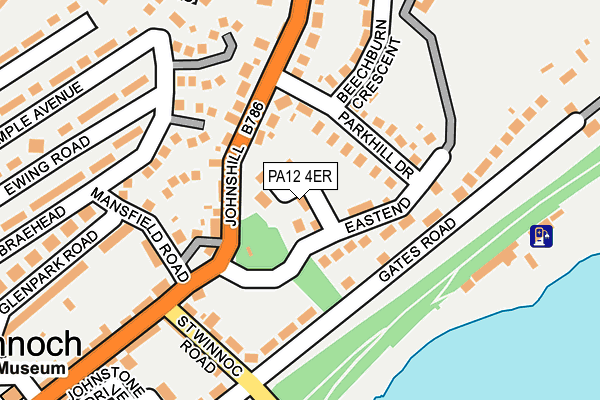 PA12 4ER map - OS OpenMap – Local (Ordnance Survey)