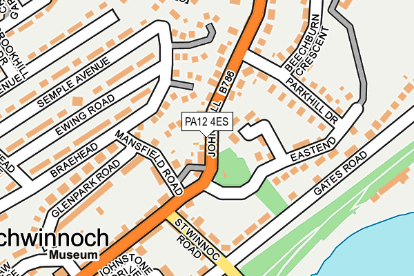 PA12 4ES map - OS OpenMap – Local (Ordnance Survey)