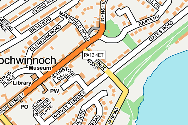 PA12 4ET map - OS OpenMap – Local (Ordnance Survey)