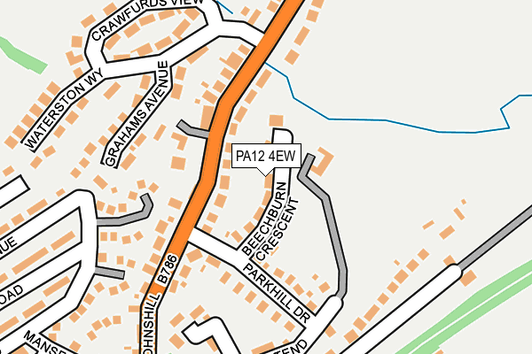 PA12 4EW map - OS OpenMap – Local (Ordnance Survey)