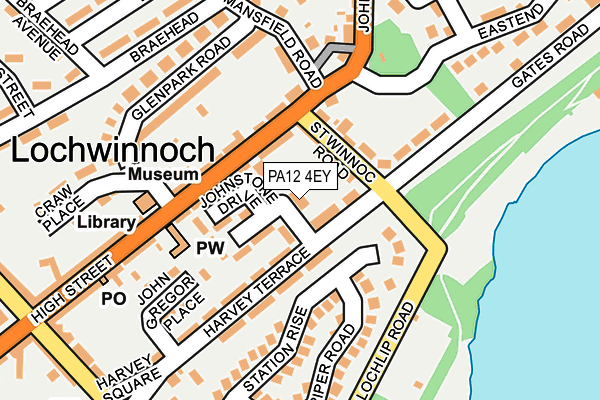 PA12 4EY map - OS OpenMap – Local (Ordnance Survey)