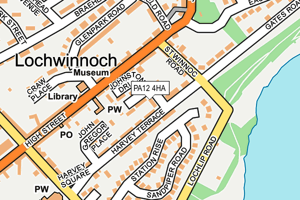 PA12 4HA map - OS OpenMap – Local (Ordnance Survey)