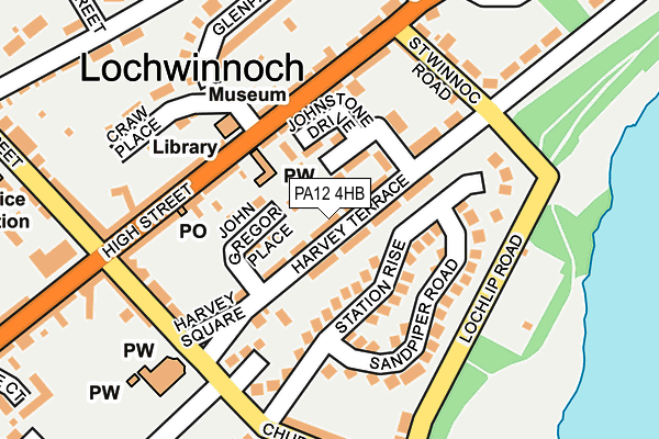 PA12 4HB map - OS OpenMap – Local (Ordnance Survey)