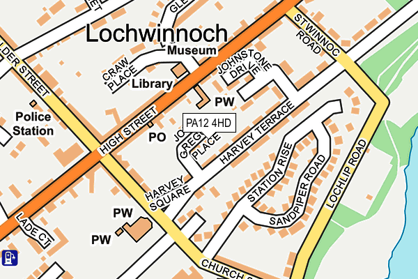 PA12 4HD map - OS OpenMap – Local (Ordnance Survey)