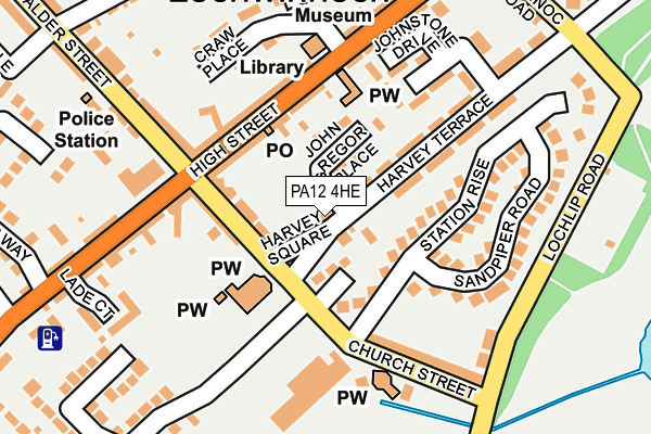 PA12 4HE map - OS OpenMap – Local (Ordnance Survey)
