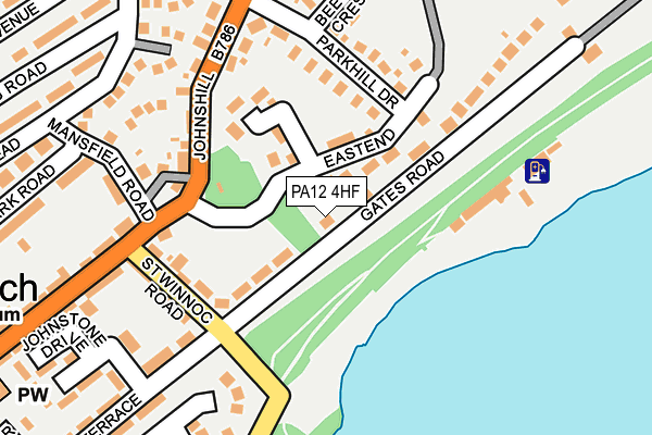 PA12 4HF map - OS OpenMap – Local (Ordnance Survey)